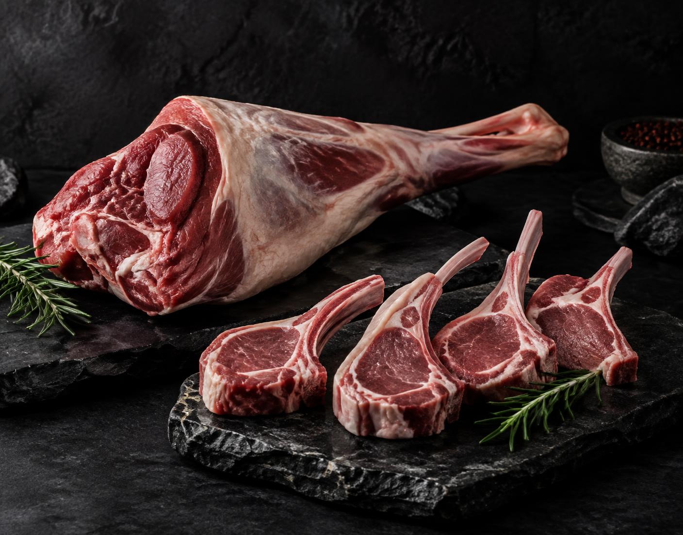 Premium mutton carcass and cuts prepared for international commercial supply